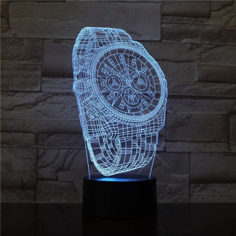 Branded Wrist Watch 3D Illusion Lamp