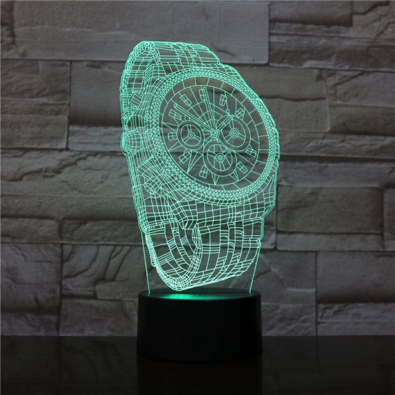 Branded Wrist Watch 3D Illusion Lamp