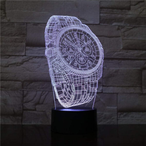 Branded Wrist Watch 3D Illusion Lamp