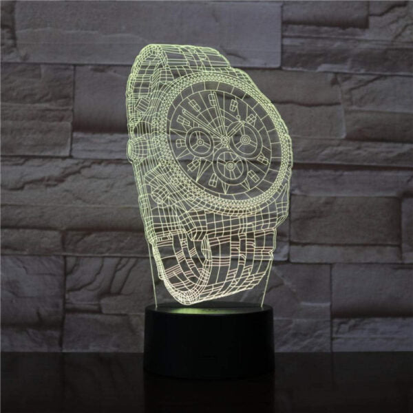 Branded Wrist Watch 3D Illusion Lamp