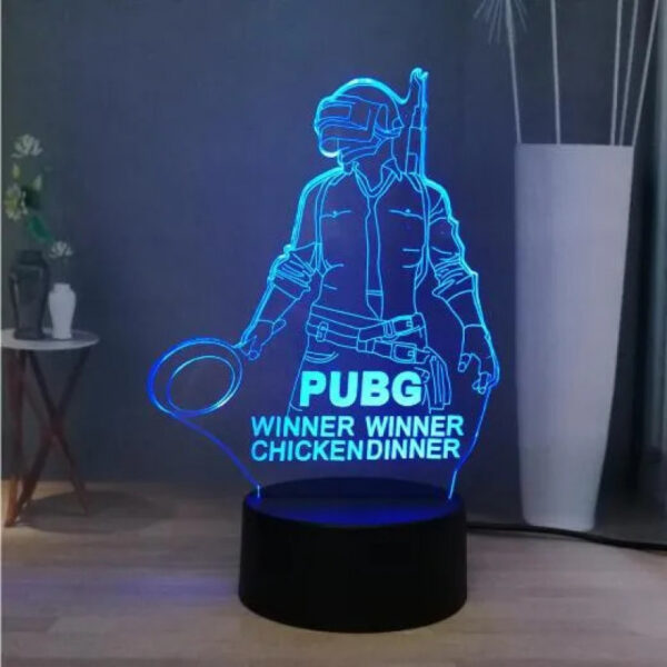 Winner Winner Chicken Dinner PUBG 3D Illusion Lamp