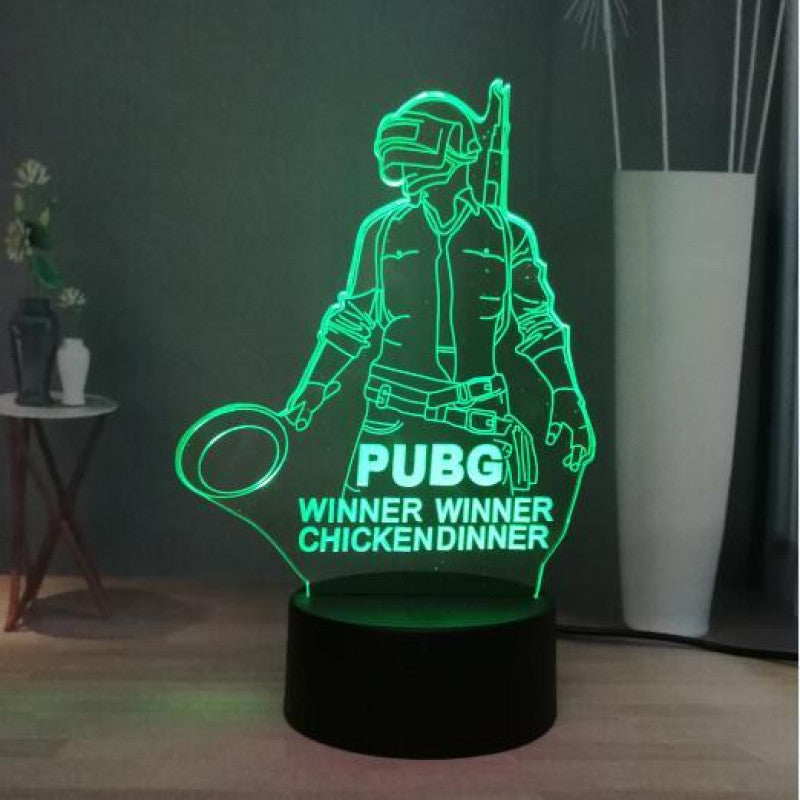 Winner Winner Chicken Dinner PUBG 3D Illusion Lamp