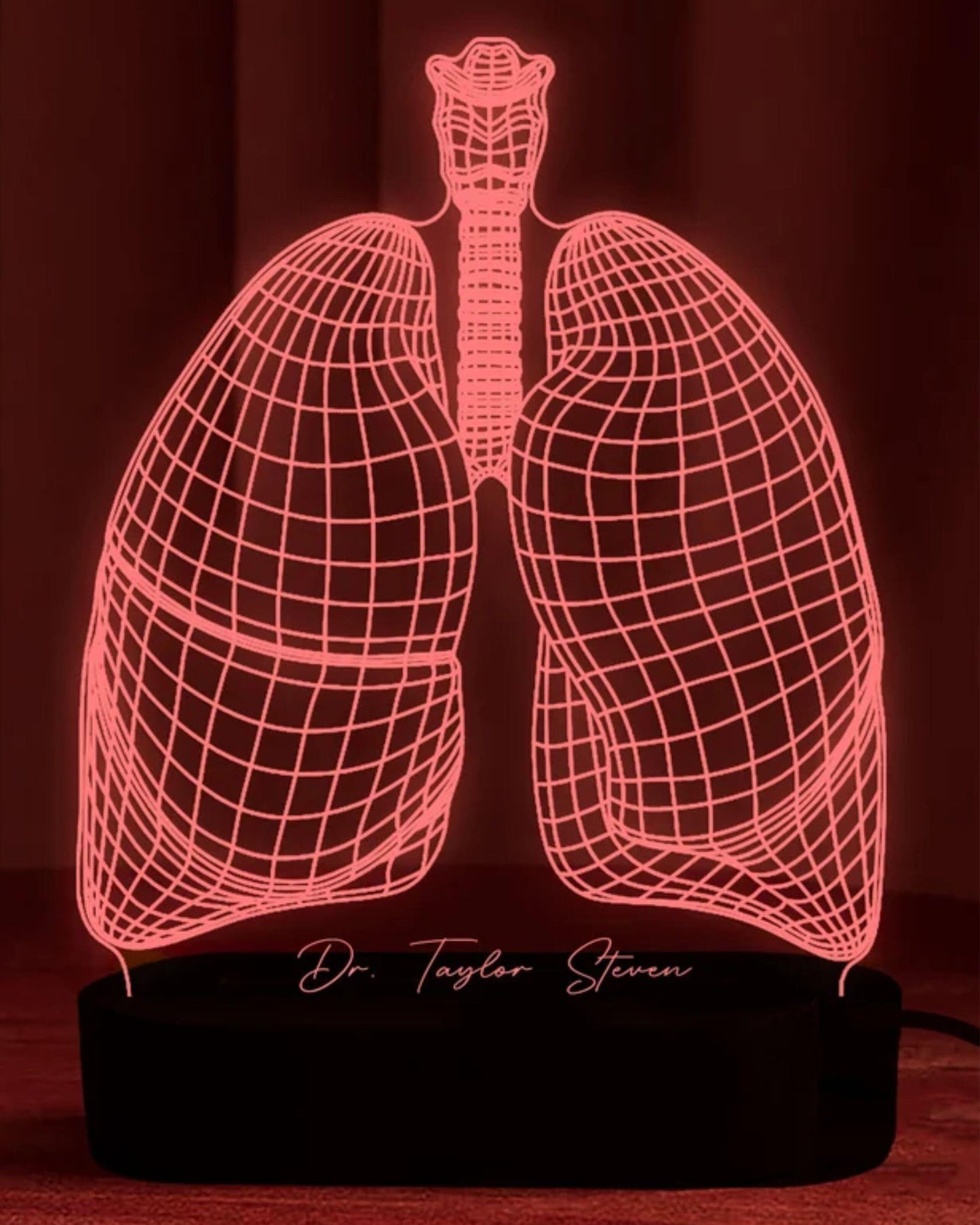 Personalized Lung Pulmonologist Night Lamp
