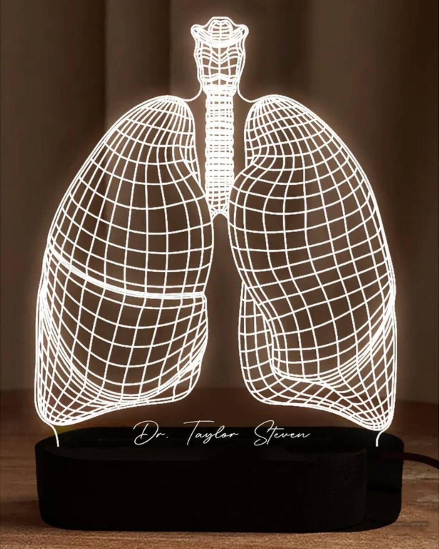 Personalized Lung Pulmonologist Night Lamp