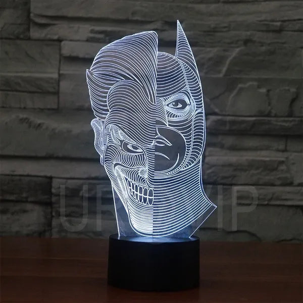 Batman Joker 3D Acrylic Illusion Lamp