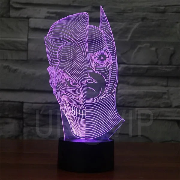 Batman Joker 3D Acrylic Illusion Lamp