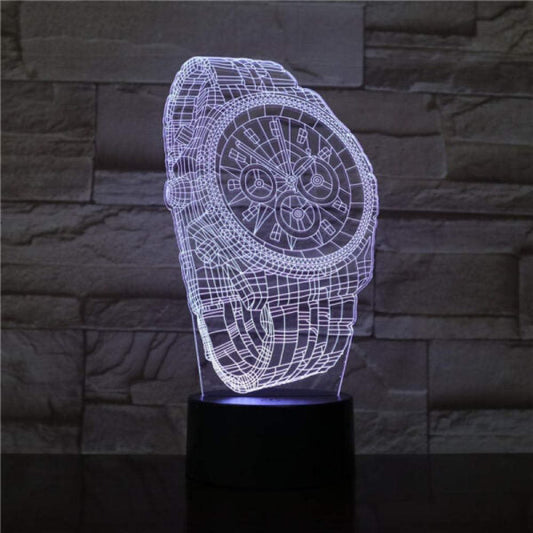 Branded Wrist Watch 3D Illusion Lamp
