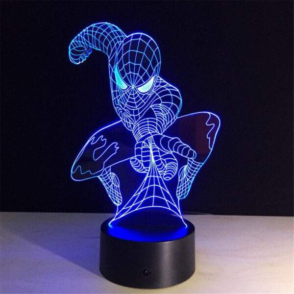 Creative Spider-Man 3D Illusion Night Lamp