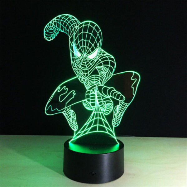 Creative Spider-Man 3D Illusion Night Lamp