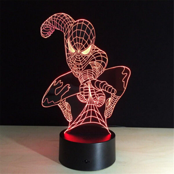 Creative Spider-Man 3D Illusion Night Lamp