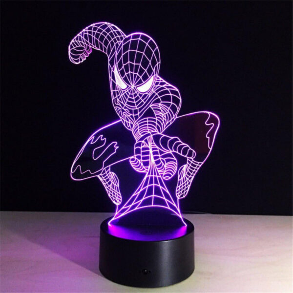 Creative Spider-Man 3D Illusion Night Lamp