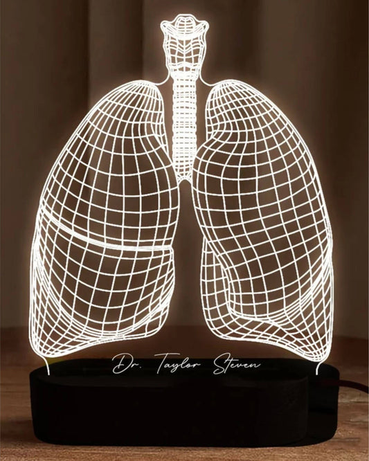 Personalized Lung Pulmonologist Night Lamp